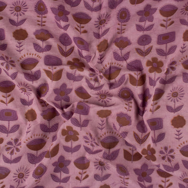 Dabu Floral Block Printed Cotton Best Fabric for Bed Sheets