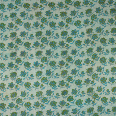 Dabu Floral Block Printed Premium Cotton Fabric