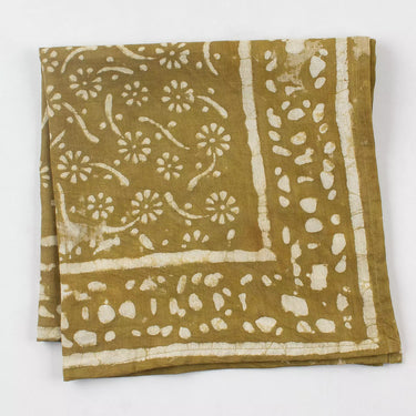 Dabu Hand Block Print Cotton Wrap Bandana for Men & Women