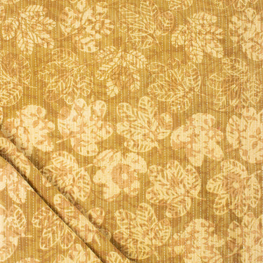 Dabu Hand Block Printed Cotton Kantha Running Fabric