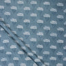 Dabu Kashish Blue Floral Hand Block Printed Cotton Fabric