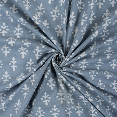 Dabu Kashish Cotton Hand Block Printed Fabric