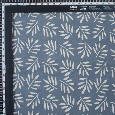 Dabu Kashish Leaf Hand Block Printed Fabric