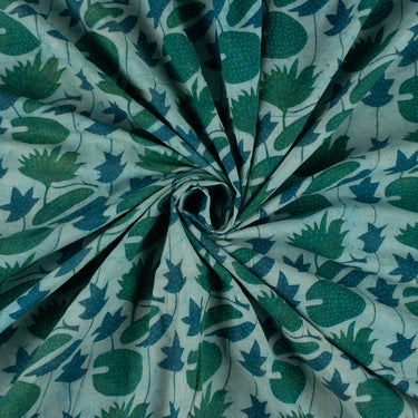 Dabu Leaf Block Printed Cotton Best Fabric For Kurti Online