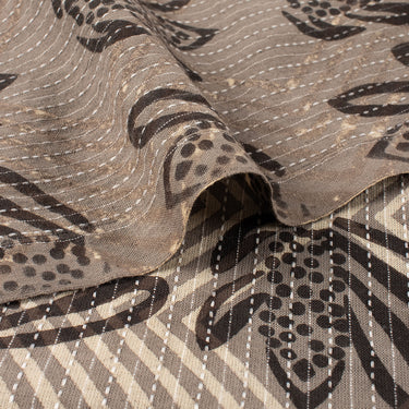Dabu Printed Cotton Floral Indian Kantha Fabric