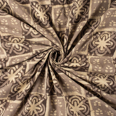 Dabu Pure Cotton Hand Block Printed Floral Kantha Fabric