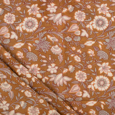 Dabu Running Hand Block Printed Fabric