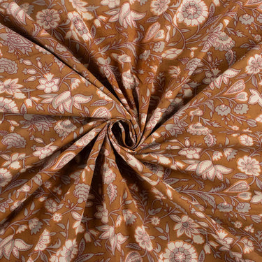 Dabu Running Hand Block Printed Fabric