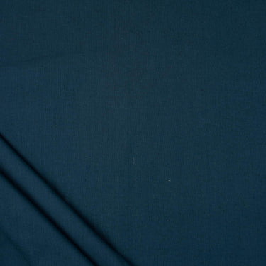 Dark Blue Solid Cotton Flex Fabric for Home Decor