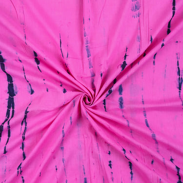 Dark Pink Shibori Tie Dye Handmade Cotton Fabric
