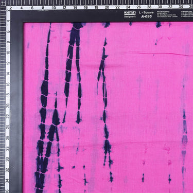 Dark Pink Shibori Tie Dye Handmade Cotton Fabric