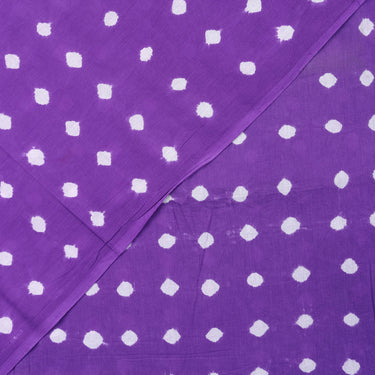 Dark Purple Cotton Bandhani Fabric For Kurti