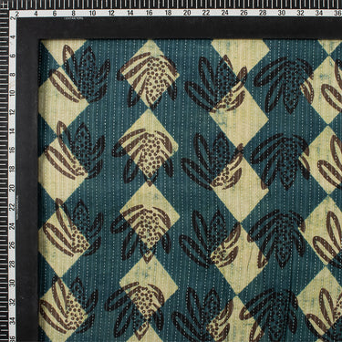 Decorative Hand Block Printed Dabu Kantha Fabric