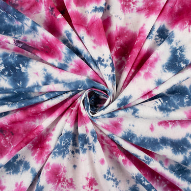 Dmaasa Multicolor Cotton Tie and Dye Fabric