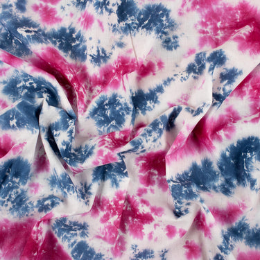 Dmaasa Multicolor Cotton Tie and Dye Fabric