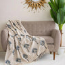 Dmaasa Palm Print Cotton Throws for Couch Online
