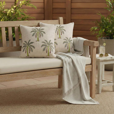 Dmaasa Palm Printed Handmade Cushion Covers