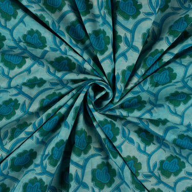 Floral Block Printed Cotton Best Fabric for Clothes Online