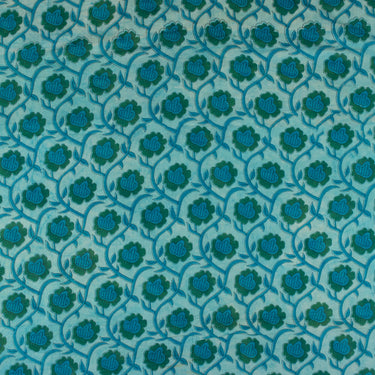 Floral Block Printed Cotton Best Fabric for Clothes Online