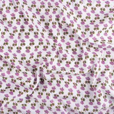 Floral Cotton Hand Block Printed Fabric