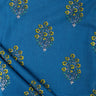 Floral Hand Block Print Cotton Discharge Fabric