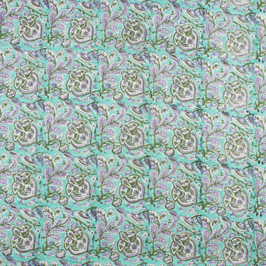 Floral Hand Block Printed Cotton Fabric for Multipurpose Used