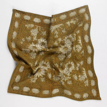 Floral Hand Block Printed Dabu Cotton Bandana