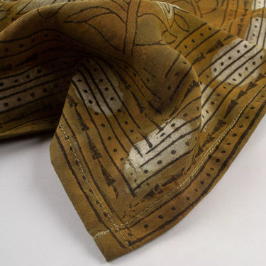 Floral Hand Block Printed Dabu Cotton Bandana