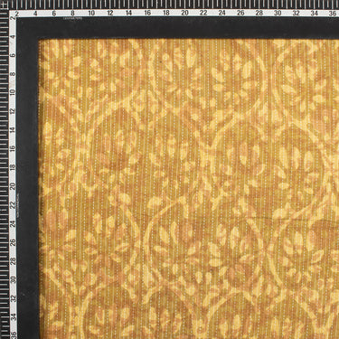 Floral Indian Hand Printed Cotton Kantha Fabric Material