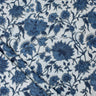 Floral Indigo Printed Cotton Fabric Online