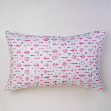 Floral Printed Kantha Hand Stitched Cotton Quilted Pillow Cover