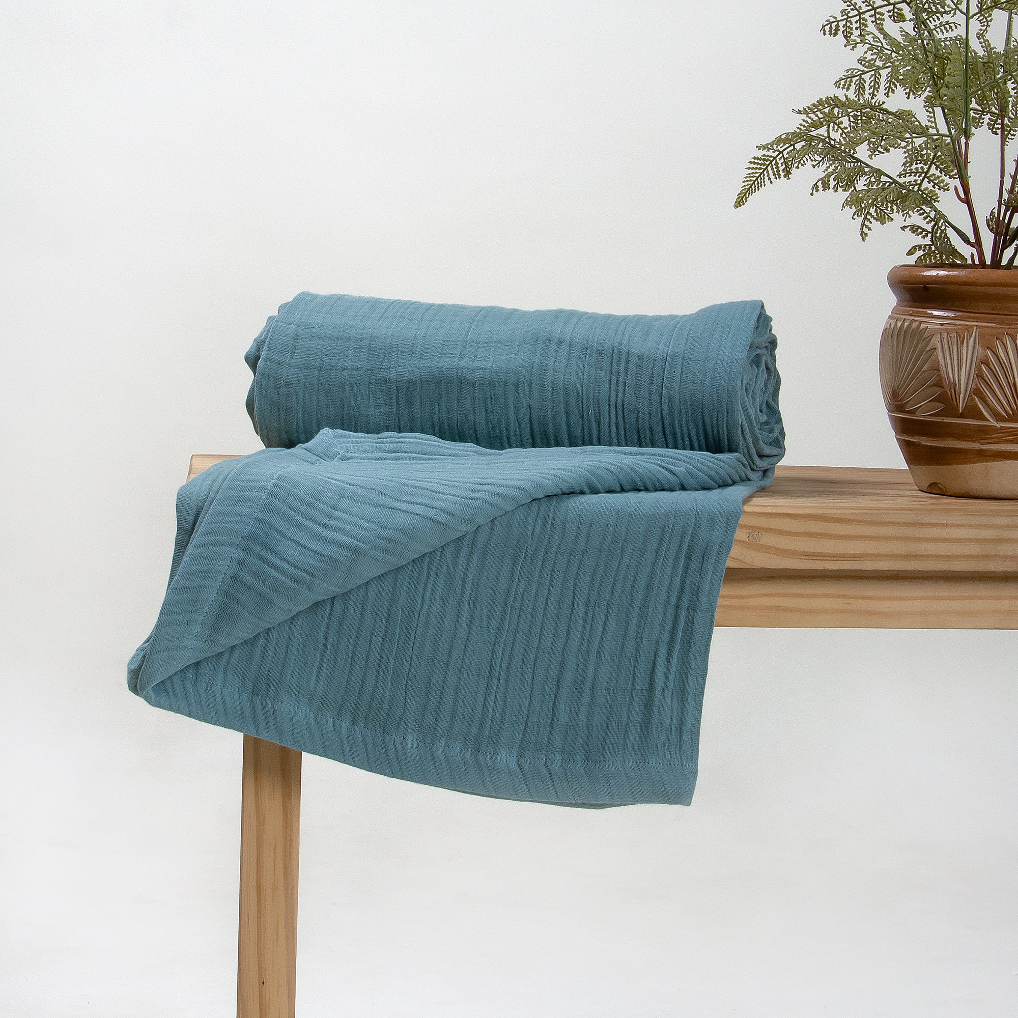 Organic Cotton Gauze Blanket For Home Decor