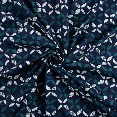Geometric Hand Block Prited Textile Cotton Fabric