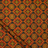 Geometrical Block Printed Cotton Ajrakh Dress Material Fabric Online