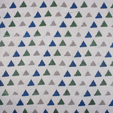 Geometrical Cotton Hand Block Printed Dabu Kashish Fabric