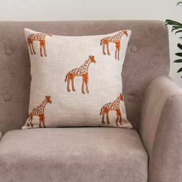 Gift Sets for Women - Giraffe Print Throw with Cushion Cover