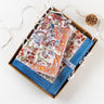 Gifts For Women Block Floral Print Tablecloth & 6 Napkins