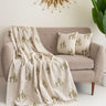 Gifts Sets for Her Printed Cotton Sofa Throw & Cushion Cover