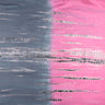 Gray Pink Handmade Shibori Tie Dye Cotton Fabric