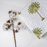 Green Palm Tree Print Pure Cotton Baby Blankets For Winter