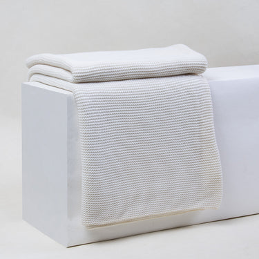 Hand-Knitted Throw Blanket