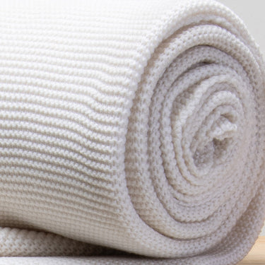 Hand-Knitted Throw Blanket