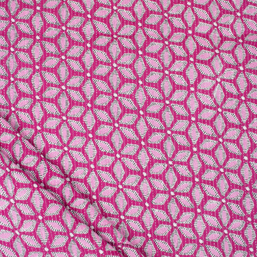 Hand Block Cotton Kantha Printed Fabric for Kurti