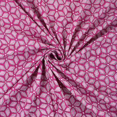 Hand Block Cotton Kantha Printed Fabric for Kurti