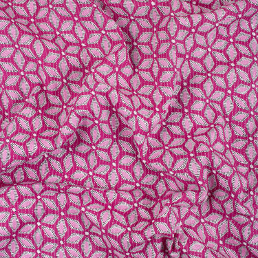 Hand Block Cotton Kantha Printed Fabric for Kurti