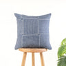 Hand Block Indigo Print Cotton Canvas Cushion Cover
