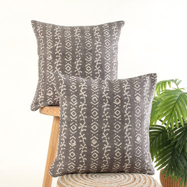 Hand Block Kashish Print Sofa Cotton Canvas Cushion Cover