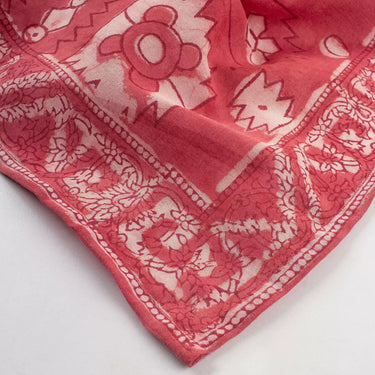 Hand Block Print Breathable Cotton Bandana For Multiused