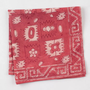 Hand Block Print Breathable Cotton Bandana For Multiused