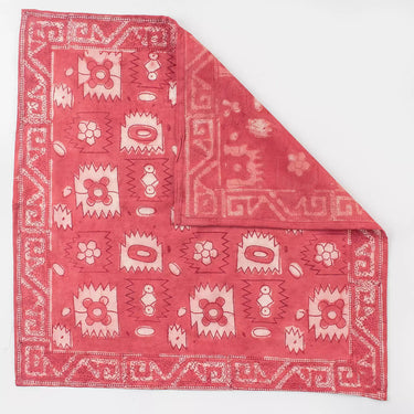 Hand Block Print Breathable Cotton Bandana For Multiused